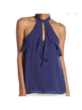 Parker Celestial Blue Halter Top